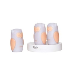 MARKO OLB-XY-GR Zestaw 3 lampek nocnych LED Białe Sowy