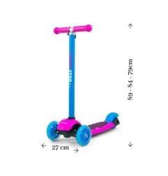 MILLY MALLY Hulajnoga SCOOTER Little Star Pink-Blue