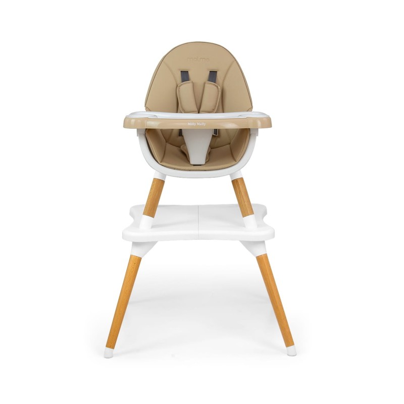 MILLY MALLY Krzesełko do karmienia 2w1 Malmo Beige