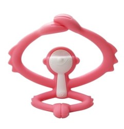 Mombella 8081-4 Gryzak Zabawka Małpka Pink