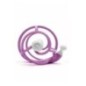 MOMBELLA 8106 Gryzak z grzechotką Ślimak purple