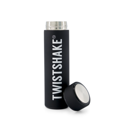 TWISTSHAKE 78113 Termos Hot or Cold Bottle Black 420 ml