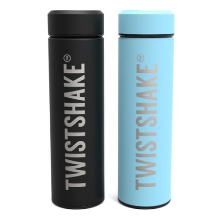 TWISTSHAKE 78113 Termos Hot or Cold Bottle Black 420 ml