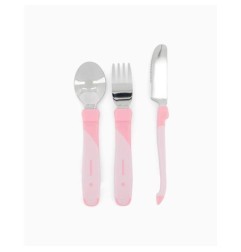 TWISTSHAKE 78209 Stalowe sztućce 12+ różowe