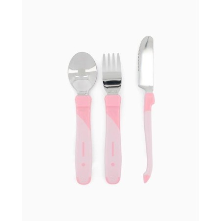 TWISTSHAKE 78209 Stalowe sztućce 12+ różowe