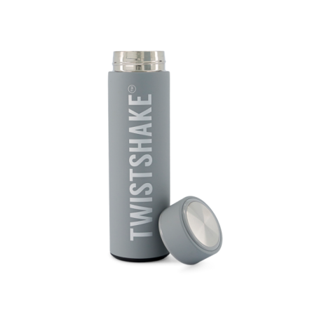 TWISTSHAKE 78302 Termos Hot or Cold Bottle Grey 420 ml