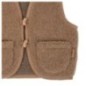 Zaffiro Kamizelka 100% wełna - Baranek 74/80 Brown Zaffiro Kamizelka 100% wełna - Baranek 74/80 Brown