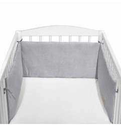 Albero Mio Ochraniacz do łóżeczka Cotton color CC3 popiel