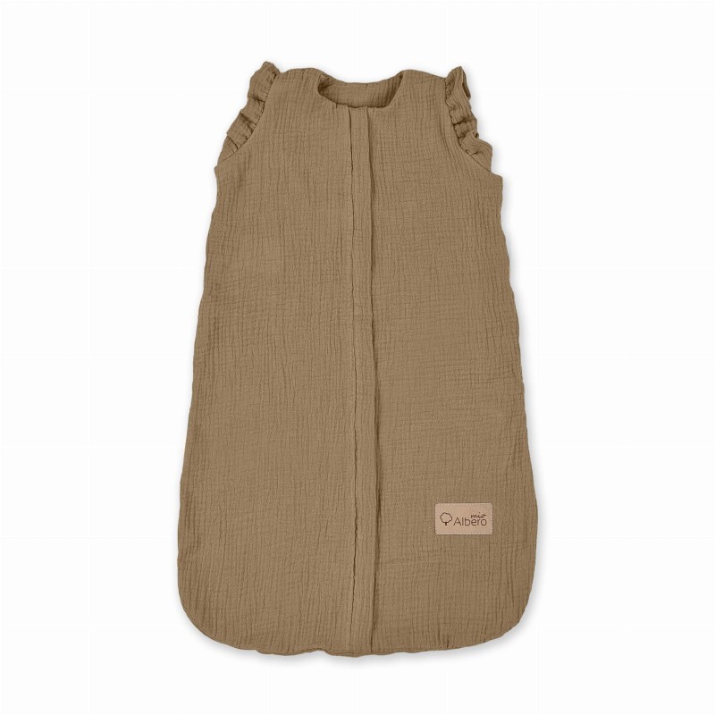 Albero Mio śpiworek niemowlęcy do spania M 0.5 tog karmel muślinowy Albero Mio śpiworek niemowlęcy do spania M 0.5 tog karmel muślinowy
