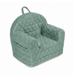 Fotelik Velvet zieleń V114