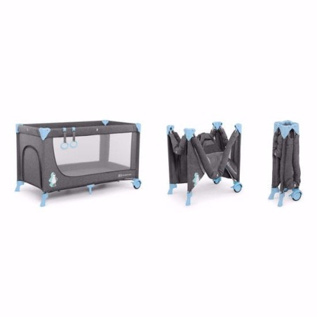 KINDERKRAFT Łóżeczko turystyczne JOY blue