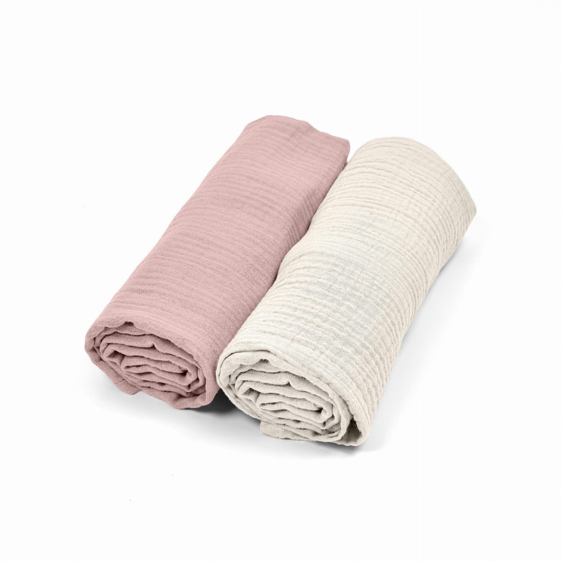 Albero Mio Pieluszki muślinowe 2-pak CC1 róż Albero Mio Pieluszki muślinowe 2-pak CC1 róż