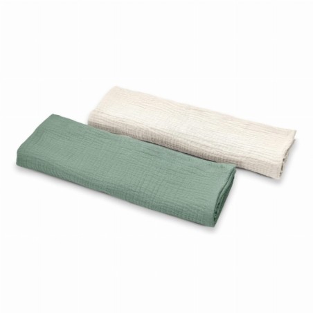 Albero Mio Pieluszki muślinowe 2-pak CC4 zieleń