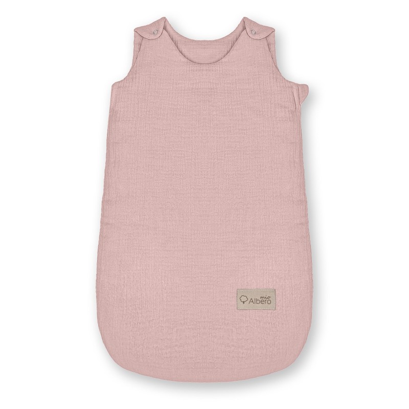 Albero Mio śpiworek niemowlęcy do spania M 1,5 tog róż muślinowy