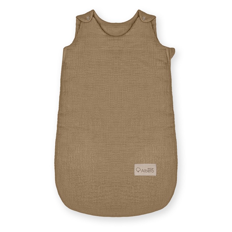Albero Mio śpiworek niemowlęcy do spania M 1,5 tog karmel muślinowy