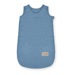Albero Mio śpiworek niemowlęcy do spania M 1,5 tog niebieski muślinowy