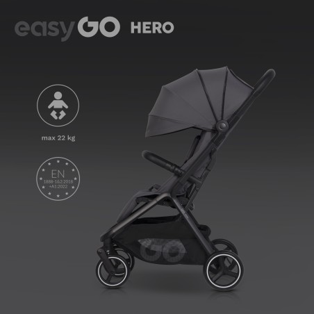 EasyGo Wózek dziecięcy Hero Cloud Gray