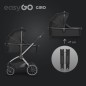 EasyGo Wózek dziecięcy Giro 2w1 Ebony Black