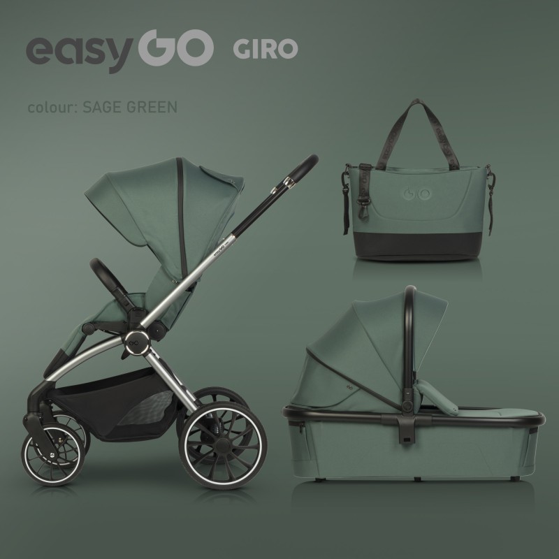EasyGo Wózek dziecięcy Giro 2w1 Sage Green