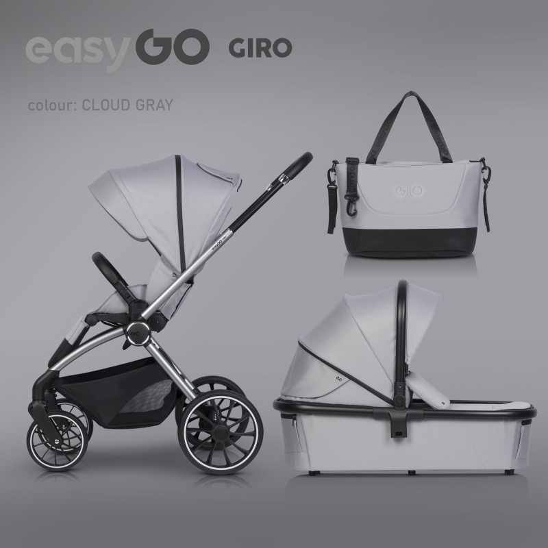 EasyGo Wózek dziecięcy Giro 2w1 Cloudy Gray