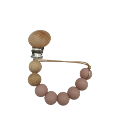 BABY 01429 Zawieszka do smoczka Eko Drewniana EARTH BLUSH