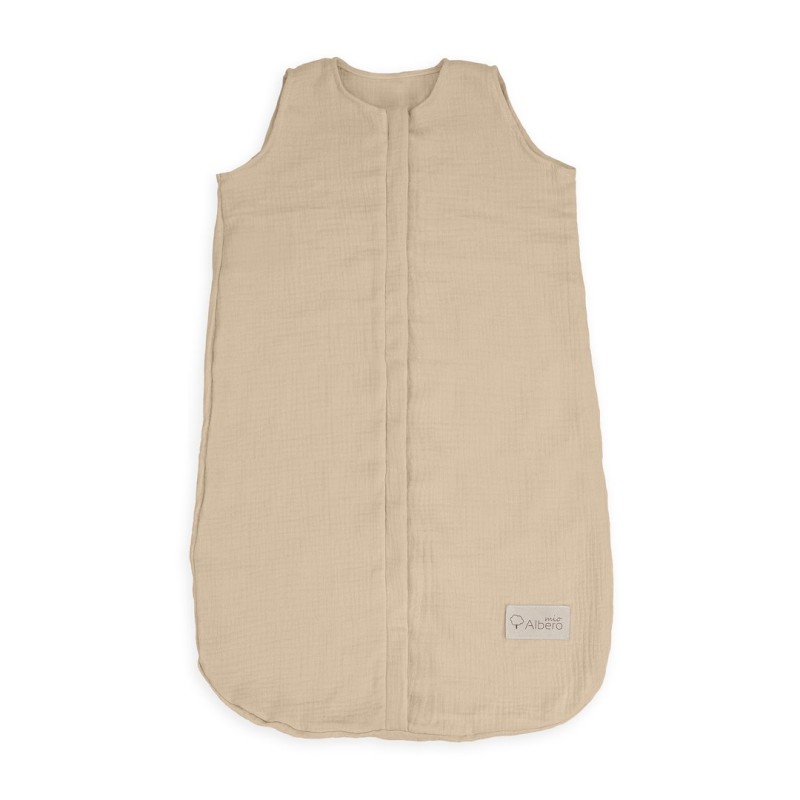 Albero Mio śpiworek niemowlęcy do spania M Biszkoptowy 0,5 TOG muślinowy