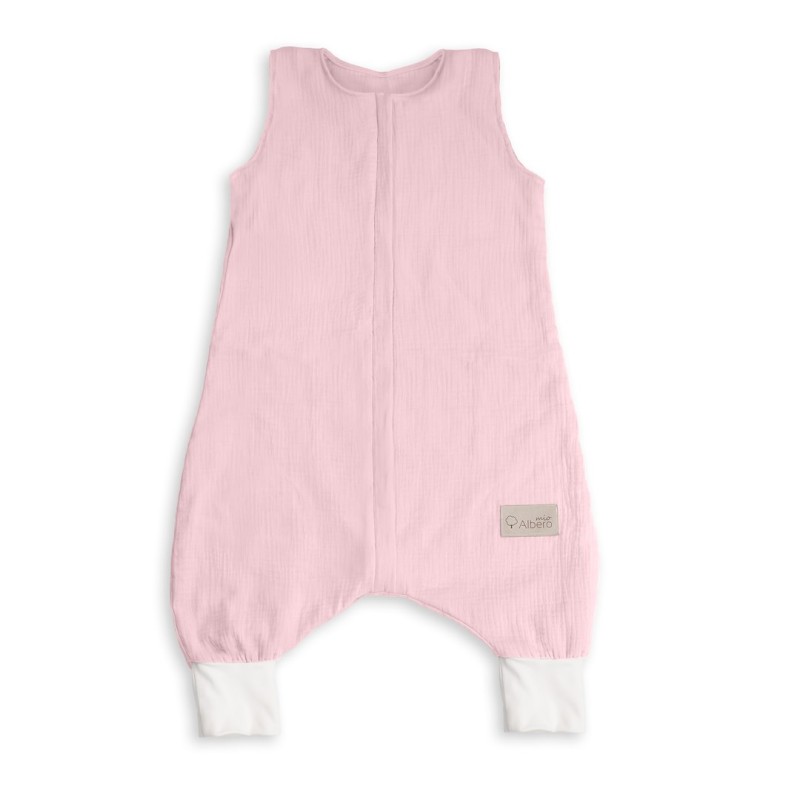 Albero Mio Śpiworek z nogawkami S Lukrowy 0,5 TOG muślinowy