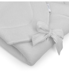 Albero Mio Rożek niemowlęcy muślinowy Cotton color popiel