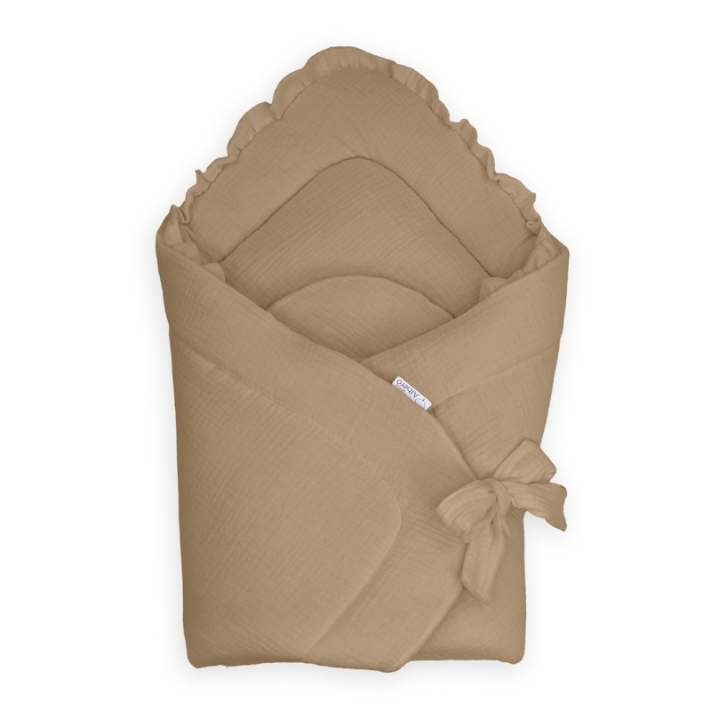 Albero Mio Rożek niemowlęcy muślinowy Cotton color karmel