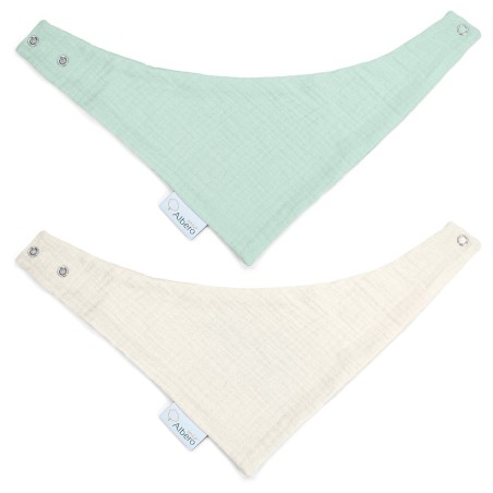 Albero Mio apaszko-bandanka muślinowa miętowy