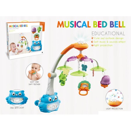 ICOM 7160822 Karuzelka nad łóżeczko z projektorem Gwiazdka