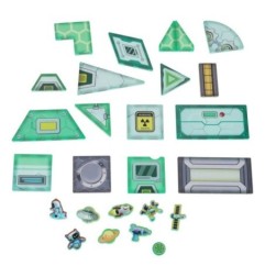 Klocki magnetyczne konstrukcyjne kosmos stacja kosmiczna 108 elementów