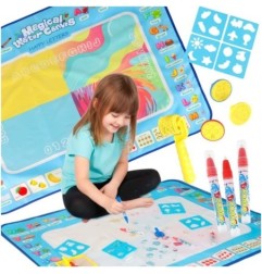 Mata wodna do malowania rysowania wodą mazaki pieczątki szablony wałek 100x80cm alfabet