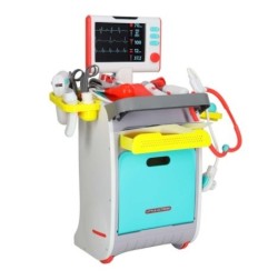 Duży zestaw lekarza stacja medyczna mały doktor ekg rtg światło dźwięk