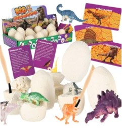 Dinozaury wykopaliska jajka dinozaura figurki zestaw archeologiczny 12 jajek