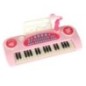 Keyboard dla dzieci pianinko interaktywne organki 37 klawiszy mikrofon statyw różowy