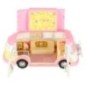Samochód lodziarnia sklep z lodami kamper rozkładany stolik krzesła 30 elementów