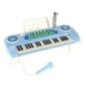 Keyboard dla dzieci pianinko interaktywne organki 37 klawiszy mikrofon statyw niebieski