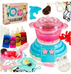 Klej żel kryształowy 3D crystal glue magiczna kuchnia szablony kreatywny zestaw 62 elementy niebieski