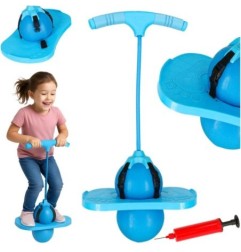 Skoczek dla dzieci pogo równowaga jumper niebieski