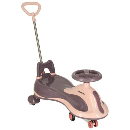 Jeździk grawitacyjny LED Swing FIX S2 skuter z rączką fioletowy max 100kg