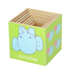 Wieża edukacyjna drewniana sorter kształty nauka liczenia 71cm XXL