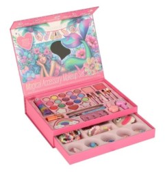 Kuferek zestaw kosmetyków do makijażu i paznokci makeup kosmetyki cienie lakiery szuflady syrenka