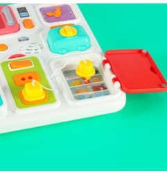 Tablica manipulacyjna sensoryczna montessori kuchnia zegar światło dźwięk