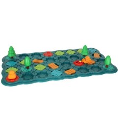 Gra logiczna planszowa labirynt tor przeszkód 56 el.