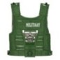 Zestaw wojskowy strój kamizelka karabin lornetka