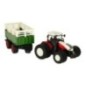 Traktor RC zdalnie sterowany ciągnik rolniczy z przyczepą pilot farma prezent 2,4G 3,7V 500mAh