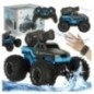 Samochód RC amfibia wodoodporny sterowany gestami ręką + 2 piloty niebieski Samochód RC amfibia wodoodporny sterowany gestami ręką + 2 piloty niebieski