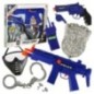 Zestaw policyjny małego policjanta pistolet karabin maska kajdanki akcesoria policyjne