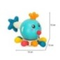 Zabawka sensoryczna gryzak dla niemowląt ośmiornica Bibi-inn niebieska